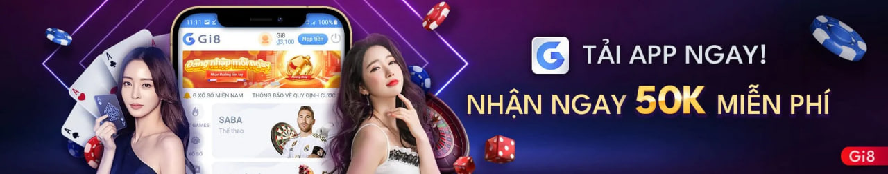 Banner Tải app Gi8 nhận ngay 50k